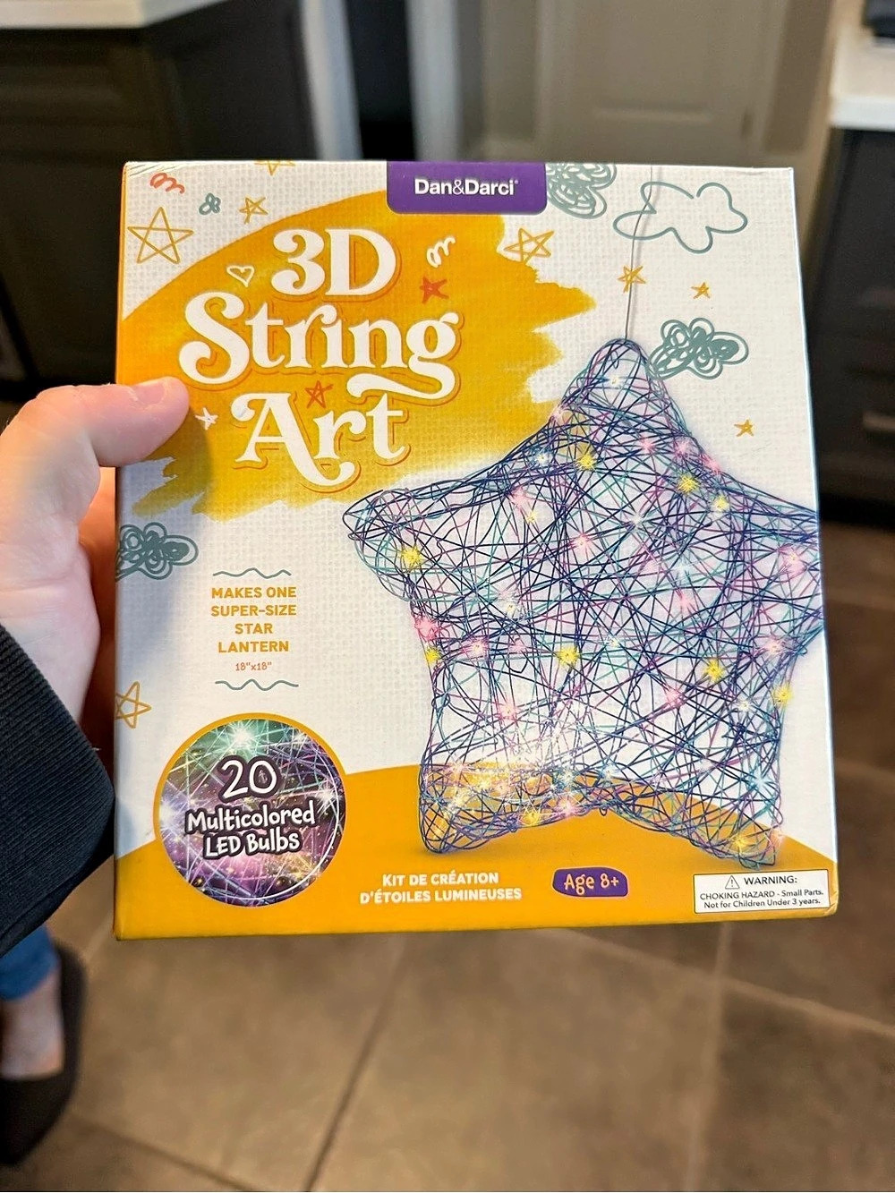 Dan&Darci 3D String Art String Art Kit with Multicolor Lights brand new 14